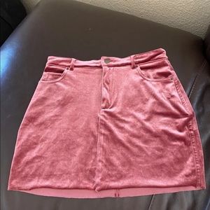 Pink Velvet Skirt FOREVER 21